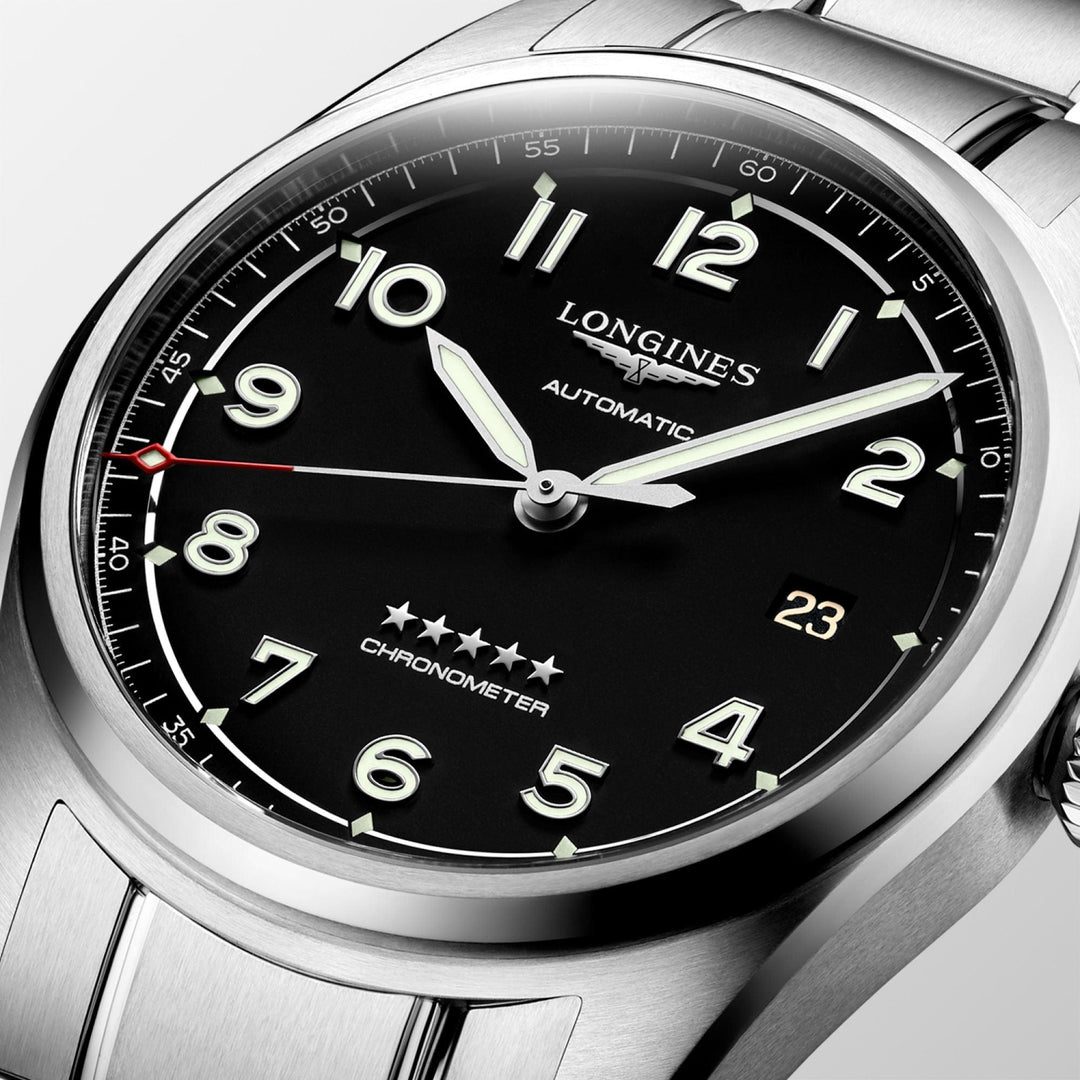 Longines orologio Spirit Prestige Edition 40mm nero mat automatico acciaio L3.810.4.53.9 - Capodagli 1937