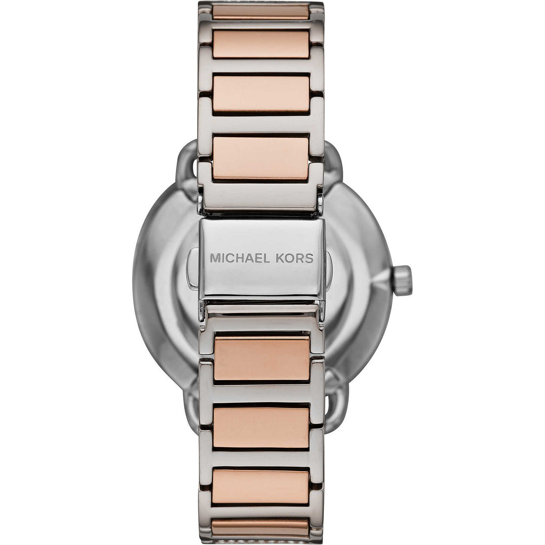 Michael Kors orologio Portia 37mm donna argento acciaio finitura PVD oro rosa quarzo MK4352 - Gioielleria Capodagli