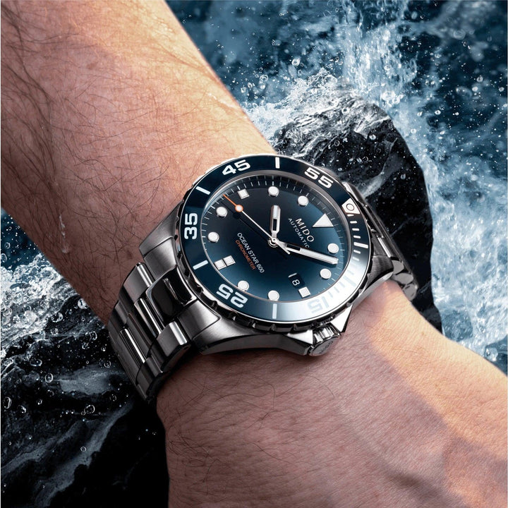 Mido orologio Ocean Star 600 Chronometer COSC 43,5mm blu automatico acciaio M026.608.11.041.01 - Capodagli 1937