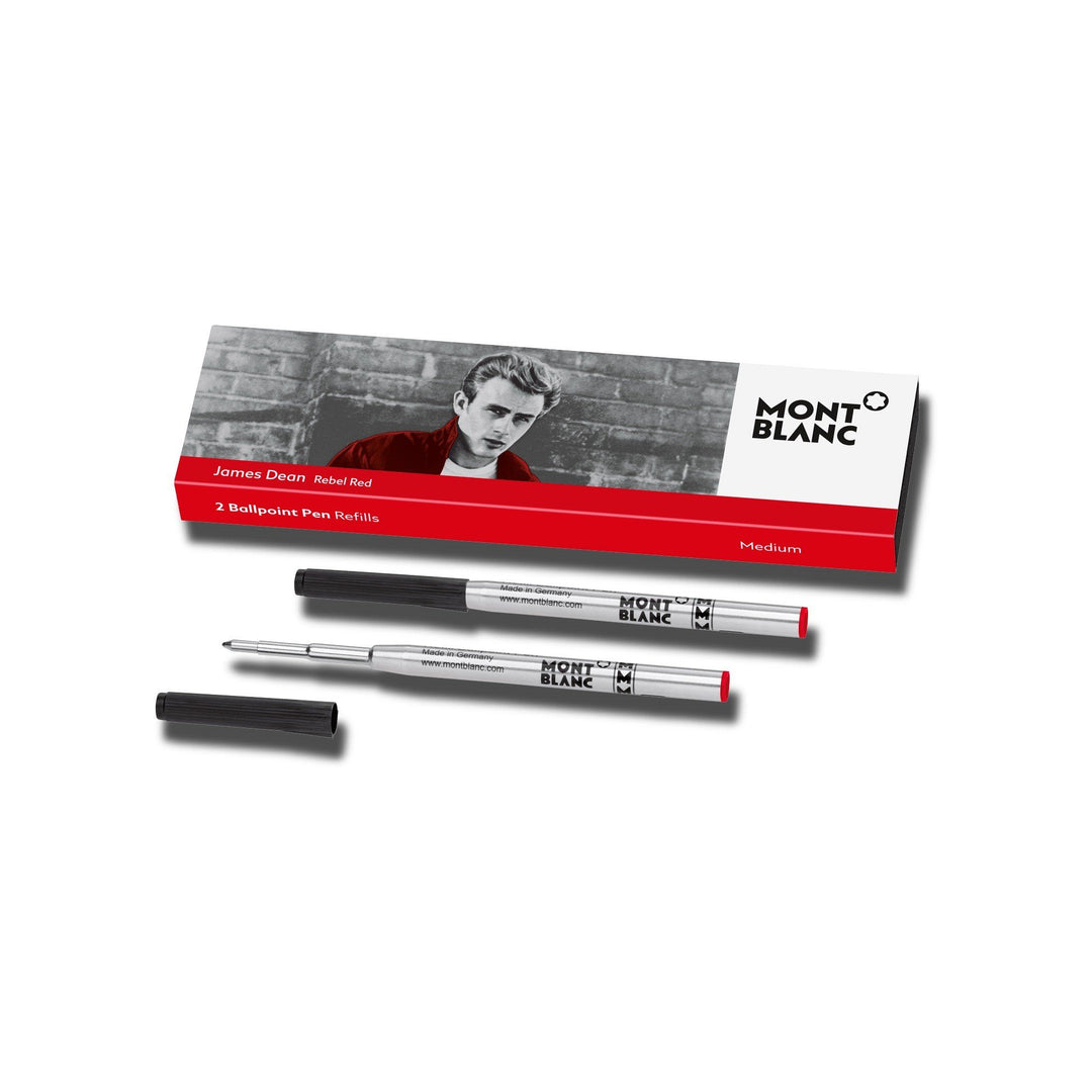 Montblanc 2 refill per penna a sfera (M) James Dean Red ( rosso ) 118205 - Gioielleria Capodagli