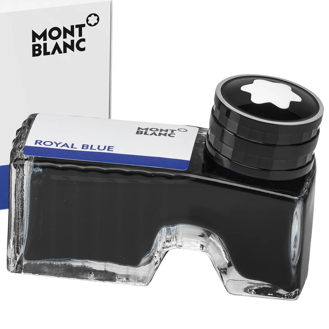 Montblanc boccetta d'inchiostro 60ml Royal Blue blu reale 105192 - Gioielleria Capodagli