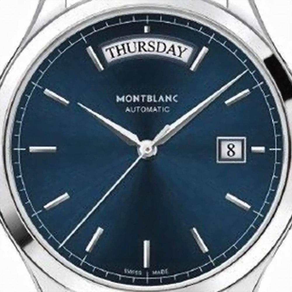 Montblanc orologio Heritage Chronometrie 38mm blu automatico acciaio 118225 - Gioielleria Capodagli