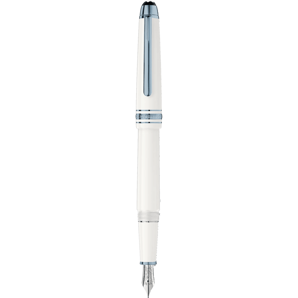 Montblanc stilografica Meisterstück Glacier Classique bianca punta F 129398 - Capodagli 1937