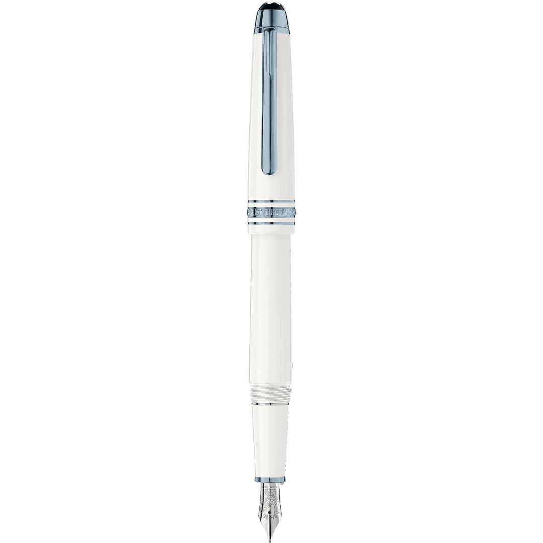 Montblanc stilografica Meisterstück Glacier Classique bianca punta F 129398 - Capodagli 1937