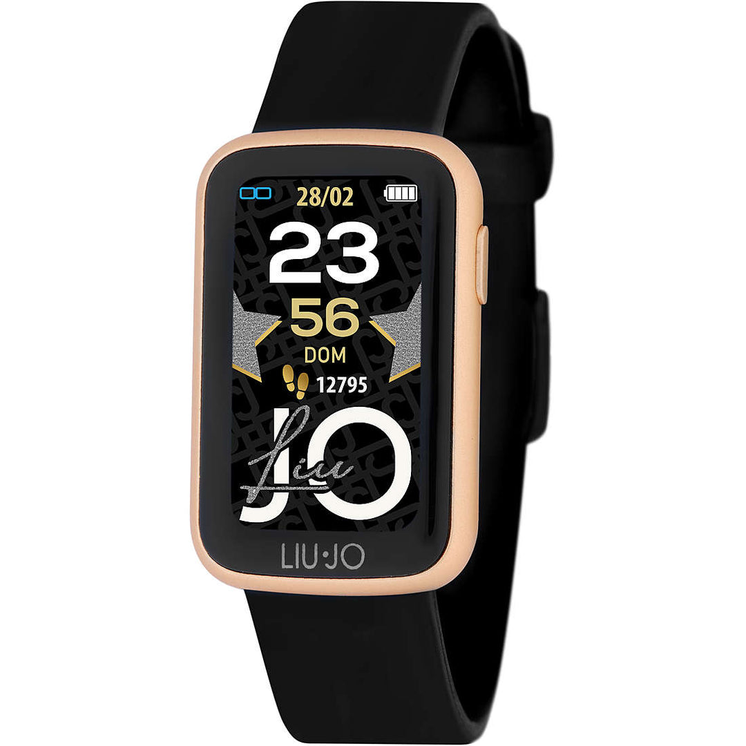 ليو جو ساعة ذكية صالح 23x43mm أسود SWLJ041