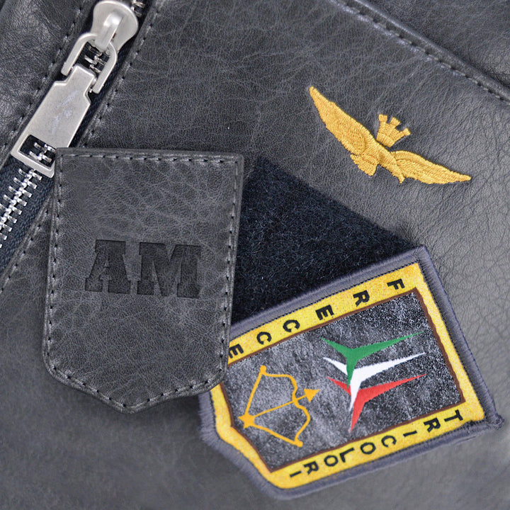 Aeronautica Military حقيبة الكتف الصغيرة خط الطيار AM470-BL