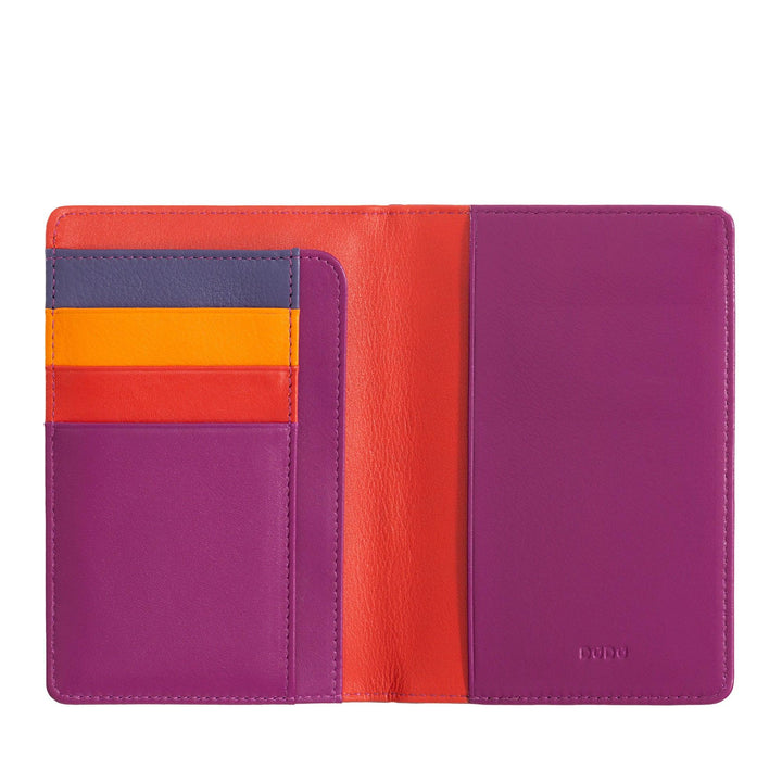 حامل جواز السفر وبطاقة الائتمان من الجلد RFID متعدد الألوان من DUDU