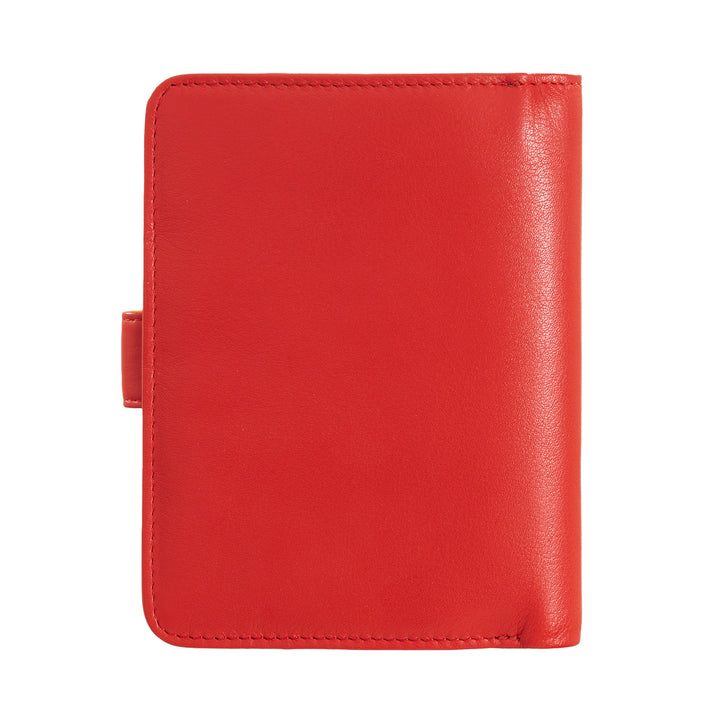 DUDU Women's Multicolor RFID Soft Leather Wallet