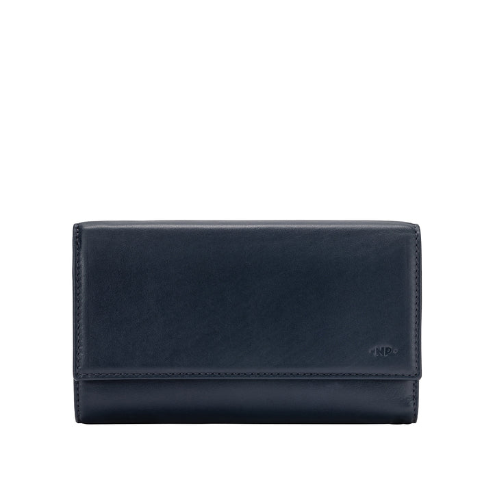 محفظة جلد طبيعي سعة كبيرة محفظة متعددة مع محافظ عملة حامل بطاقة الائتمان