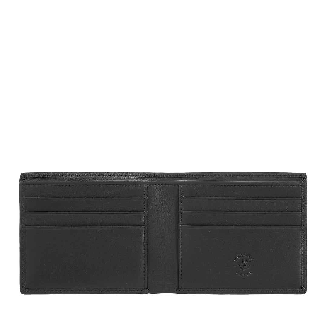 محفظة محفظة صغيرة من الجلد مع 6 جيوب حامل البطاقة وبطاقات