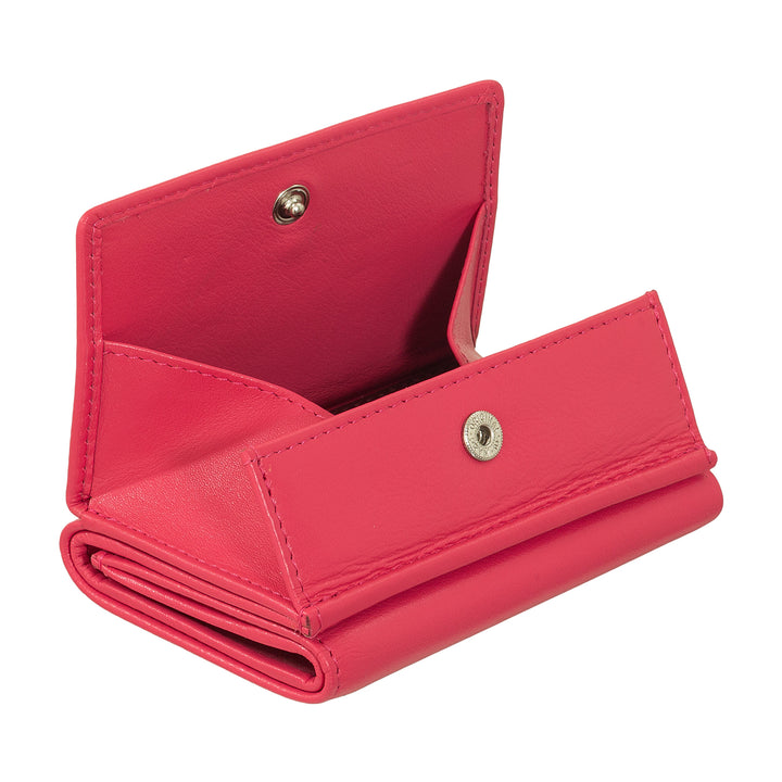 DuDu محفظة جلدية صغيرة للرجال، محفظة نسائية، تصميم مدمج مع محفظة عملة حاملي الأوراق النقدية والبطاقات