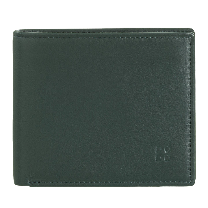 DuDu محفظة رجالية صغيرة RFID متعدد الألوان الجلود حامل بطاقة بطاقة