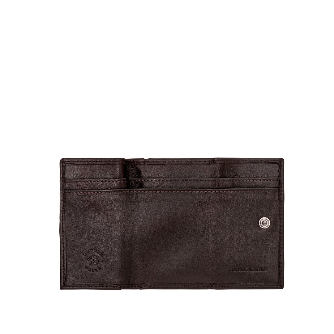 محفظة رجالية صغيرة من جلد ناعم مع محفظة عملة معدنية