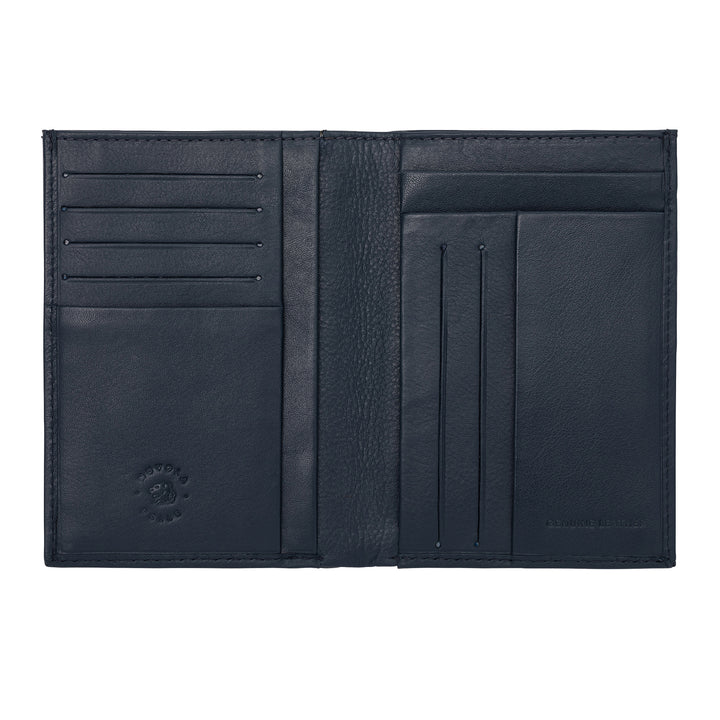 محفظة Nuvola Pelle الرجالية من الجلد الرقيق ذات الحجم العمودي وحامل البطاقات وبطاقات الأوراق النقدية