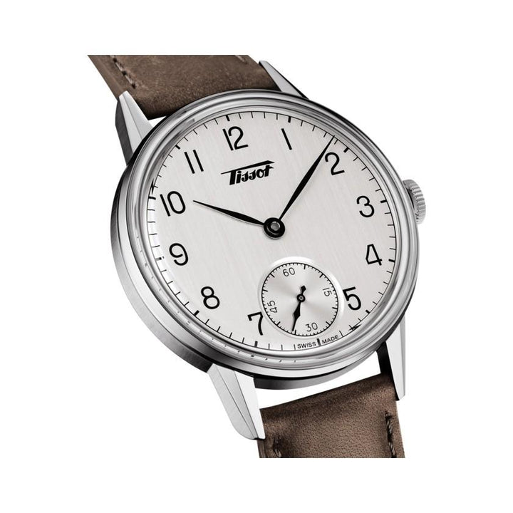 Tissot orologio Heritage Petite Seconde 42mm argento carica manuale acciaio T119.405.16.037.01 - Gioielleria Capodagli