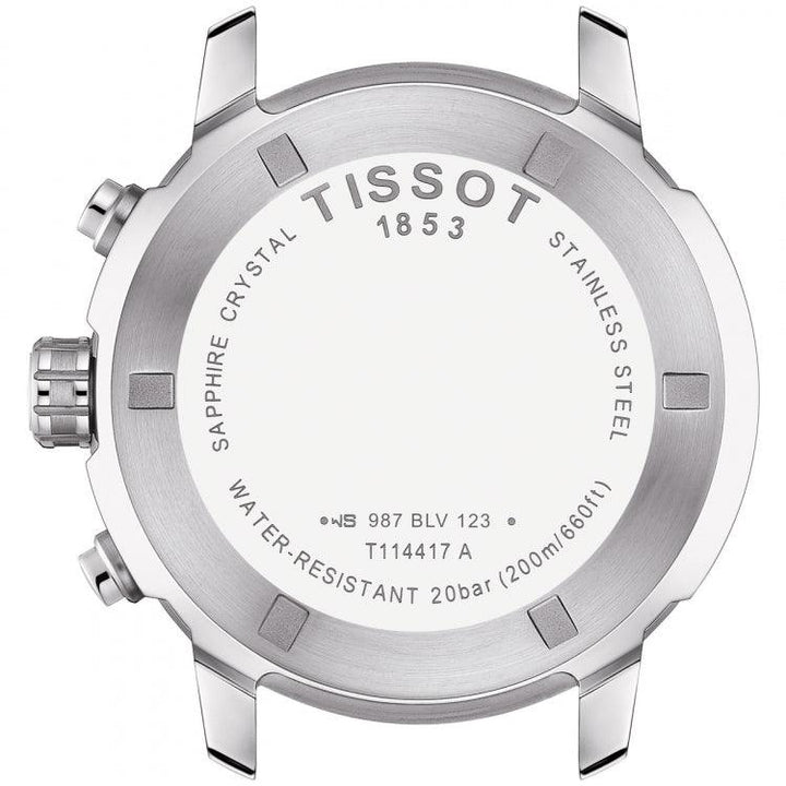 Tissot orologio PRC 200 Chronograph 43mm argento quarzo acciaio T114.417.11.037.00 - Gioielleria Capodagli