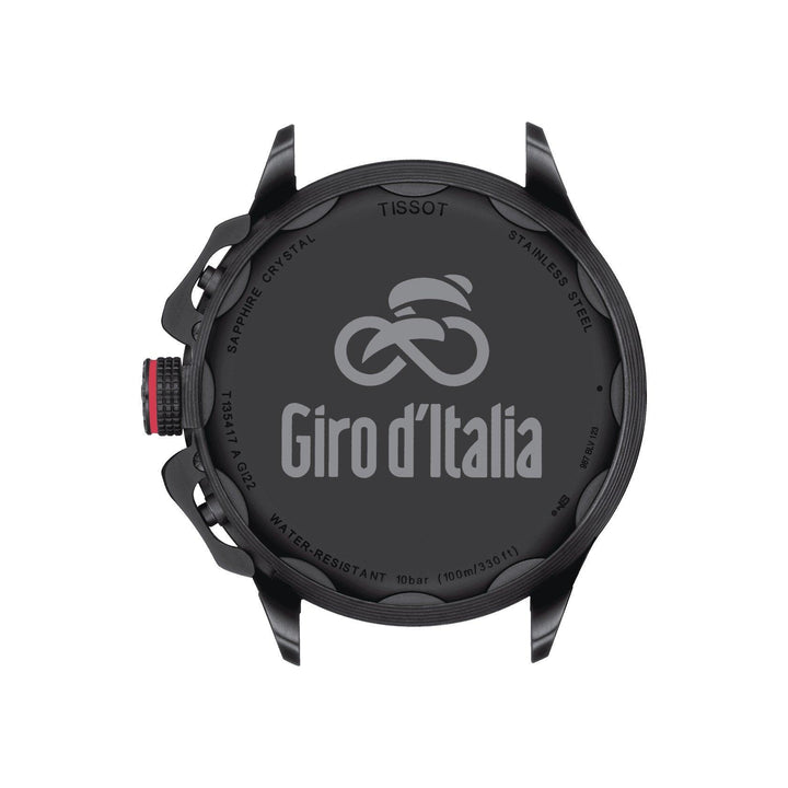 Tissot orologio T-Race Cycling Giro D'Italia 2022 Special Edition 45mm quarzo acciaio finitura PVD nero T135.417.37.051.01 - Capodagli 1937