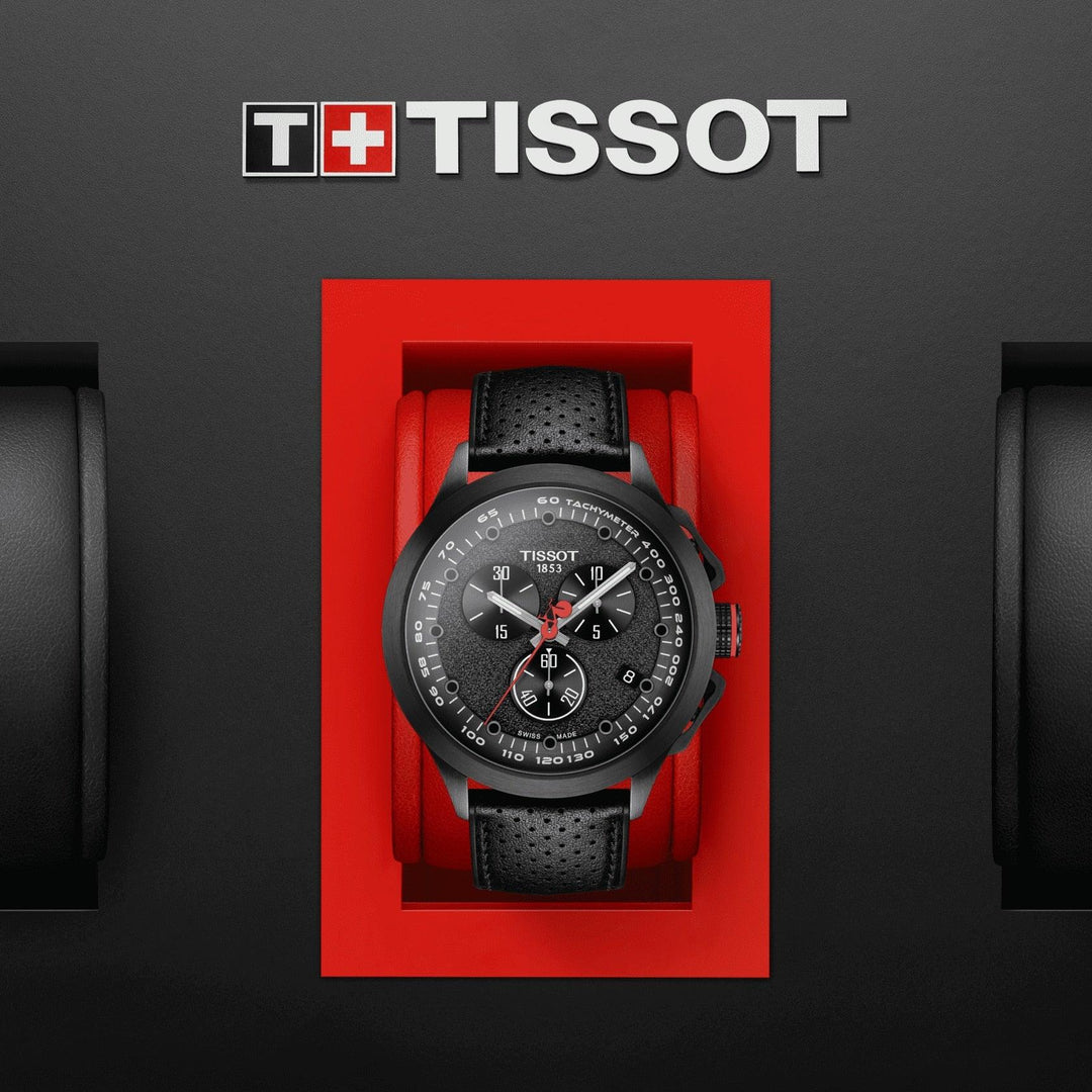 Tissot orologio T-Race Cycling Giro D'Italia 2022 Special Edition 45mm quarzo acciaio finitura PVD nero T135.417.37.051.01 - Capodagli 1937