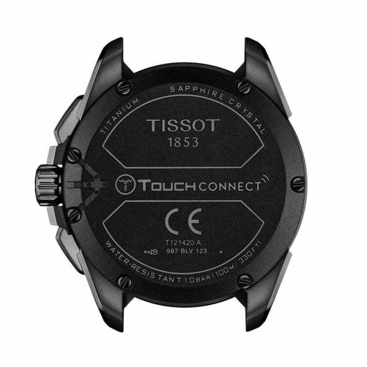 Tissot orologio T-Touch Connect Solar 47,5mm nero quarzo titanio finitura PVD nero T121.420.47.051.03 - Gioielleria Capodagli