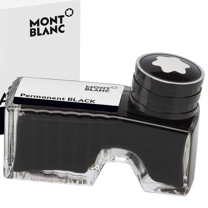 Montblanc 60ML زجاجة الحبر الدائم الأسود DIN ISO 14145-2 أسود لا يمحى 128196