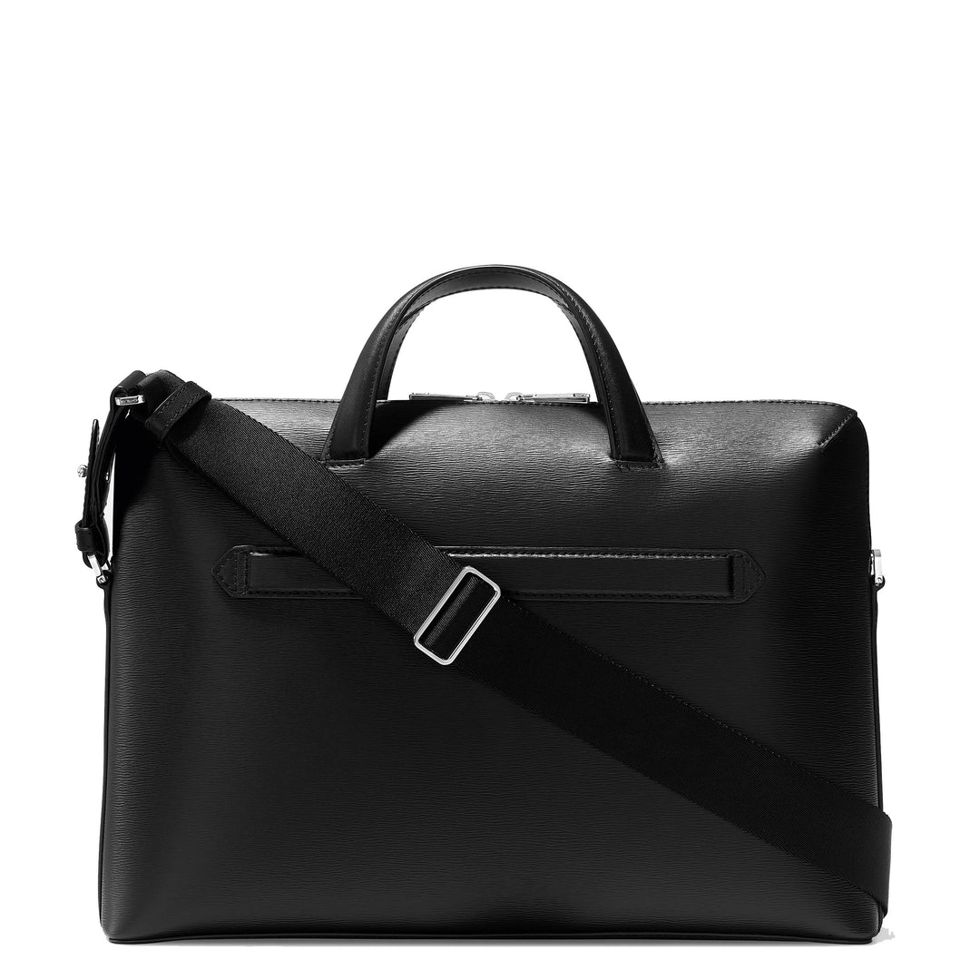 Montblanc حقيبة رقيقة مع حقيبة الكتف Meisterst ⁇ ck 4810 أسود 129190