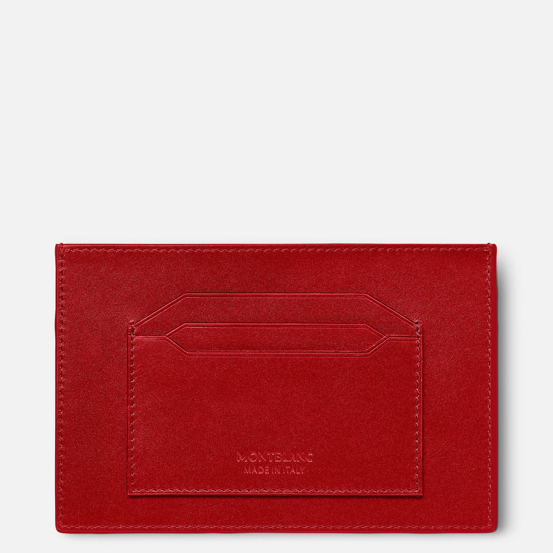 Montblanc حامل بطاقة 6 مقصورات Meisterst ⁇ ck الأحمر 129909