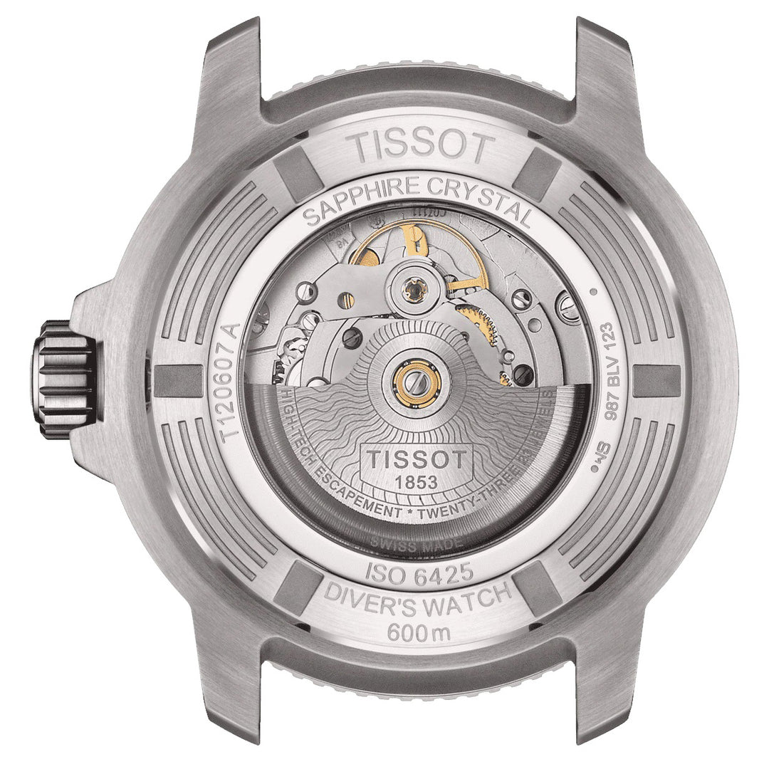 ساعة Tissot Seastar 2000 Professional Powermatic 80 شهادة ISO 6425 (2018) 46 مم رمادي الفولاذ التلقائي T120.607.17.441.01