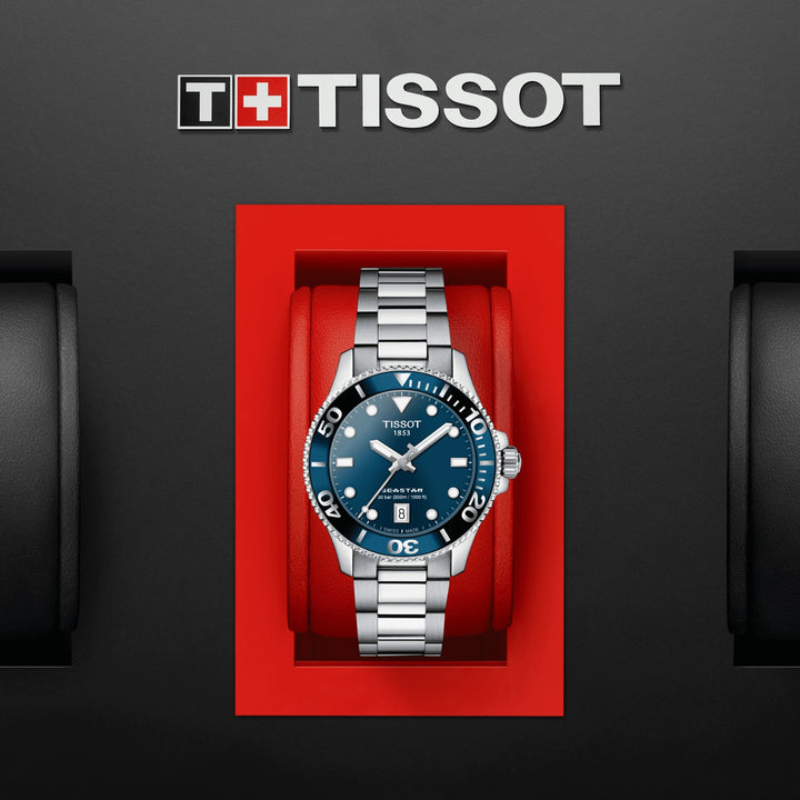 تيسو ووتش Seastar1000 36MM الأزرق الكوارتز الصلب T120.210.11.041.00