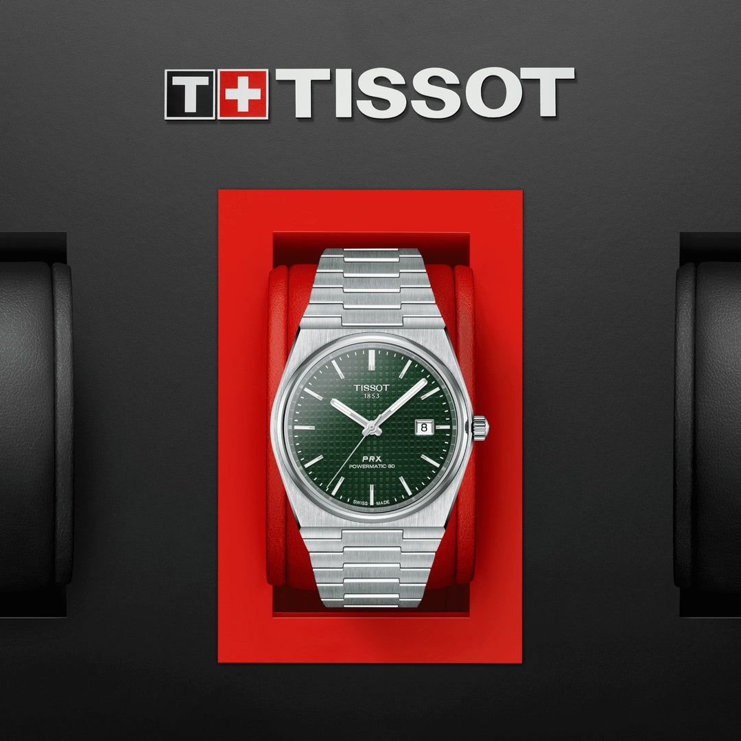 تيسو ووتش PRX Powermatic 80 40MM الأخضر التلقائي الفولاذ T137.407.11.091.00